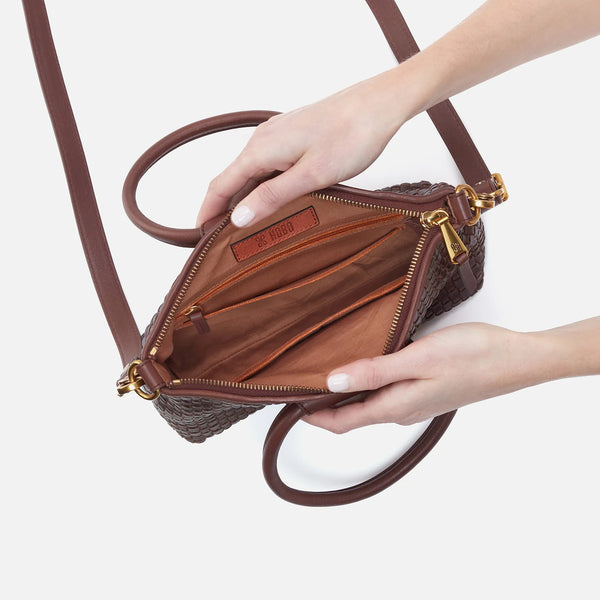 Hobo Sheila Top Zip Crossbody Pecan