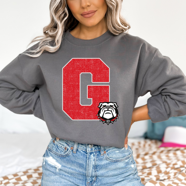 Big G - Georgia Mascot Sweatshirt : Black / Large