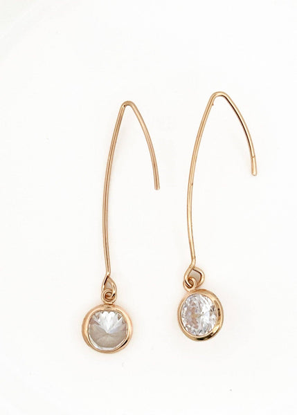 Bezel Set CZ from Modern Wire: Gold
