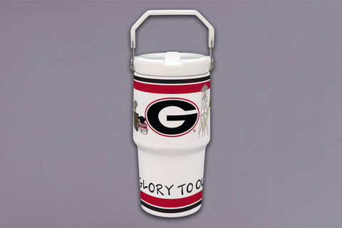 UGA Flip Lid 20oz Tumbler
