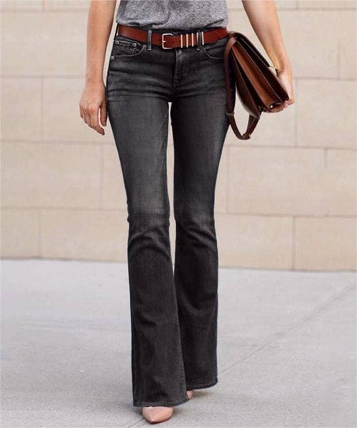 Jeans Vintage mid-rise slim bootcut jeans: Blue