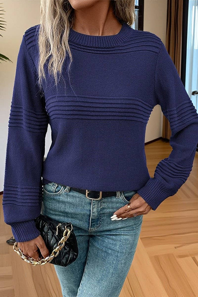 Sweater LONG-SLEEVED KNITTED BOTTOMING TOP