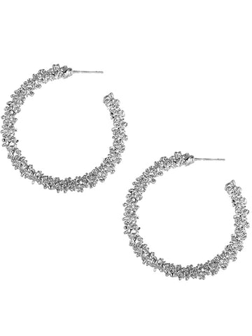 WO Texture Metal Hoop silver