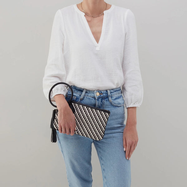 Hobo Sable Black and white woven